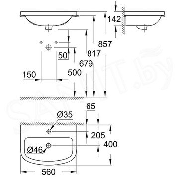 Умывальник Grohe Bau Ceramic 39422000