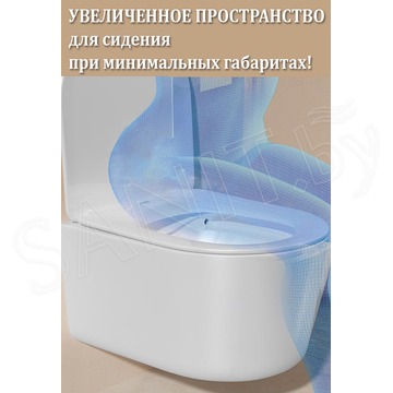 Комплект инсталляции AlcaPlast AM101/1120 Sadromodul с ароматизатором, кнопкой M570 / M571 / M572 / M578 и унитазом Roxen Simple Compact 530120-01