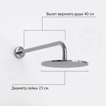 Душевая система Berges Nardis 3R 071013 встраиваемая