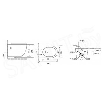 Подвесной унитаз Grossman Color GR-4411SBRS