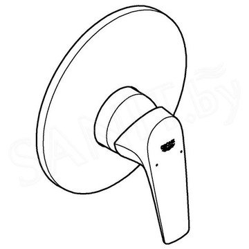 Смеситель встраиваемый Grohe BauFlow 29112000 (1 функция)