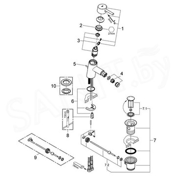 Смеситель для биде Grohe Concetto New 32208001