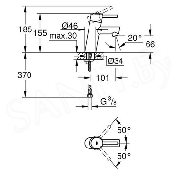 Смеситель для умывальника Grohe Concetto New 3224010E 