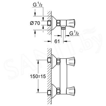 Смеситель для душа Grohe Costa L 26330001