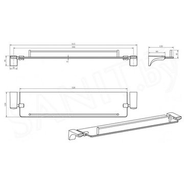 Полка CeramaLux Monelli 70011