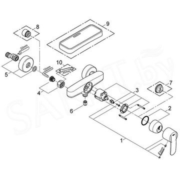 Смеситель для душа Grohe Wave Cosmopolitan 23208000