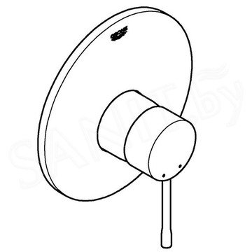 Смеситель встраиваемый Grohe Essence 19286A01 (1 функция)