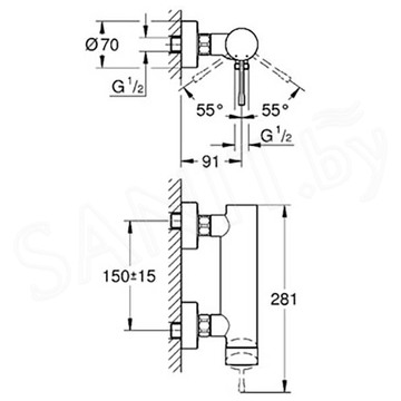 Смеситель для душа Grohe Essence 33636DA1 / 33636DL1