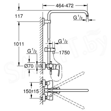 Душевая стойка Grohe Euphoria 26240000