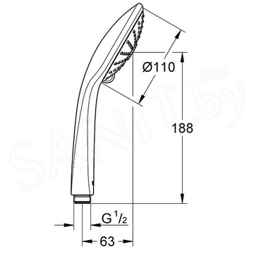 Душевая лейка Grohe Euphoria 110 Massage 26513000