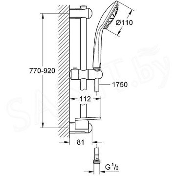 Душевой гарнитур Grohe Euphoria 110 Duo 27225001