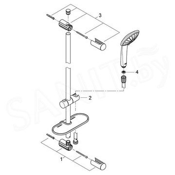 Душевой гарнитур Grohe Euphoria 110 Massage 27226001