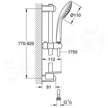 Душевой гарнитур Grohe Euphoria 110 Massage 27226001