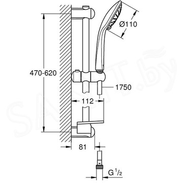 Душевой гарнитур Grohe Euphoria 110 Eco 27230001