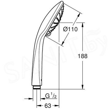 Душевая лейка Grohe Euphoria 27239000