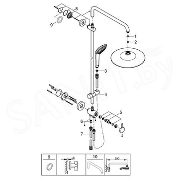 Душевая стойка Grohe Euphoria System 260 27421002