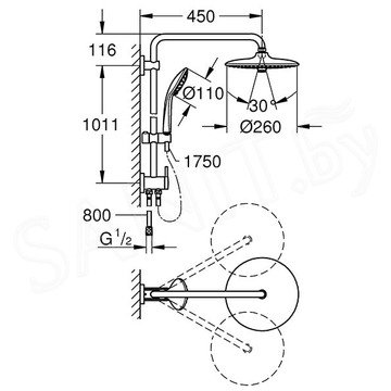 Душевая стойка Grohe Euphoria System 260 27421002