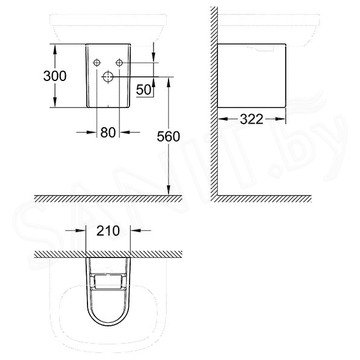 Полупьедестал Grohe Euro Ceramic 39201000