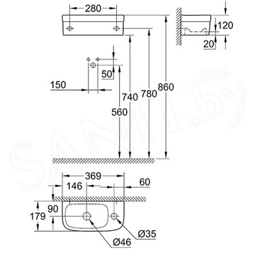 Умывальник Grohe Euro Ceramic 3932700H