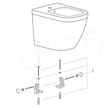 Напольное биде Grohe Euro Ceramic 3934000H