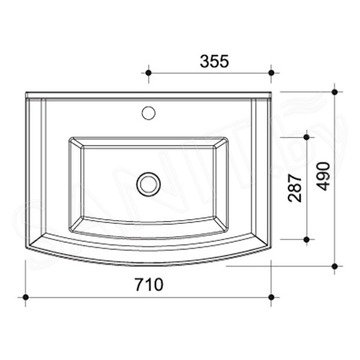 Умывальник Caprigo Jardin Y-070C / 100 Y-100C