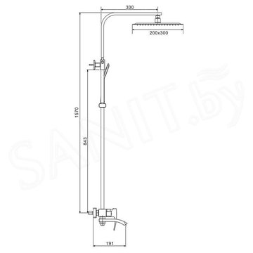 Душевая стойка Gappo G2407-3