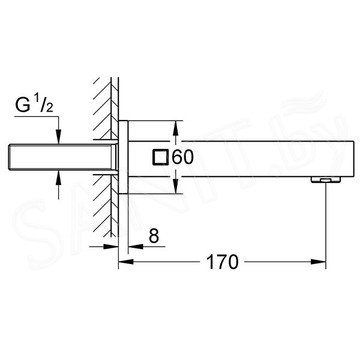 Излив Grohe Universal Cube 13303AL0