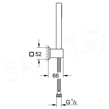 Душевой гарнитур Grohe Euphoria Cube+ Stick 27889000