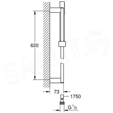 Душевой гарнитур Grohe Euphoria Cube+ Stick 27891000