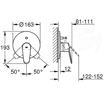 Смеситель встраиваемый Grohe Eurodisc Cosmopolitan 19548LS2 (2 функции)