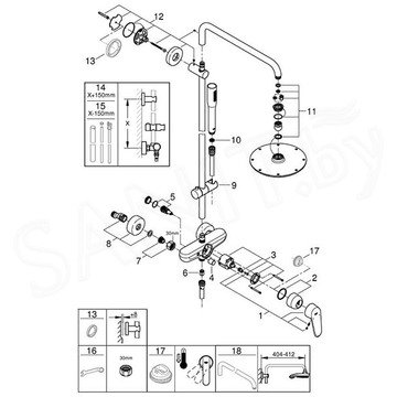 Душевая стойка Grohe Euphoria 210 23058003