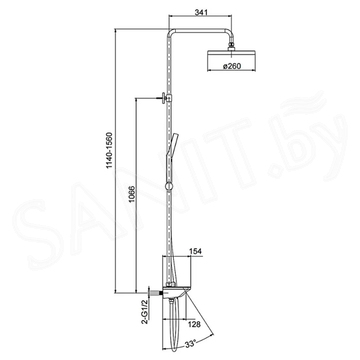 Душевая стойка Gappo G2495-86