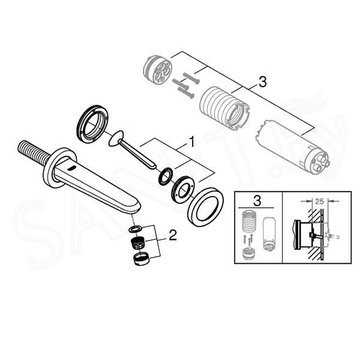 Смеситель встраиваемый Grohe Eurodisc Joy 19968000