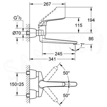 Смеситель для умывальника Grohe Euroeco Special 32775000