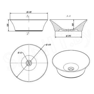 Умывальник Caprigo W8222