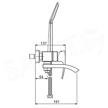 Смеситель для ванны Gappo G3207-3