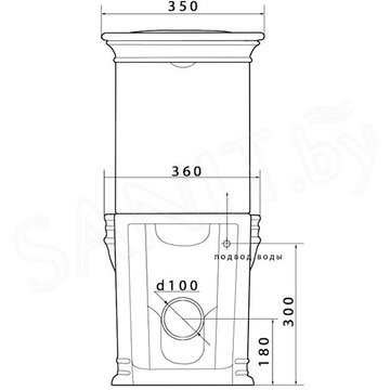 Напольный унитаз Caprigo Armonia 5813