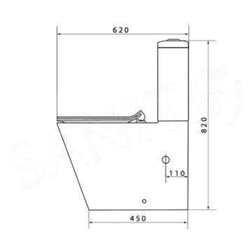 Напольный унитаз Caprigo Vittoria V-1013