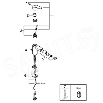 Смеситель для биде Grohe Eurosmart 32927003