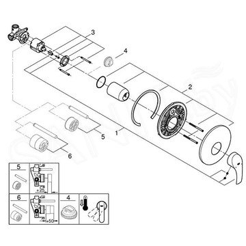 Смеситель встраиваемый Grohe Eurosmart 33556002 (1 функция)