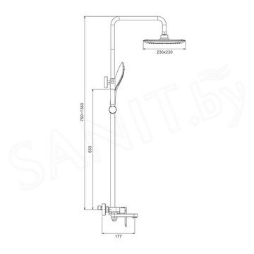 Душевая стойка Gappo G2448-3