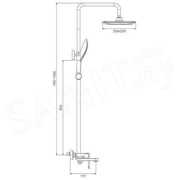 Душевая стойка Gappo G2448-3