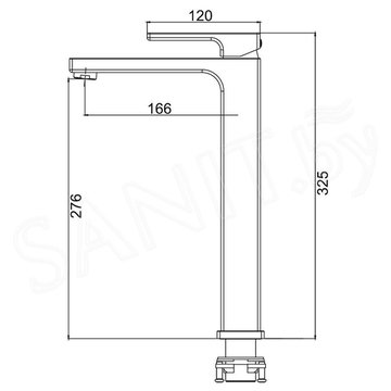 Смеситель для умывальника Gappo G1017-32