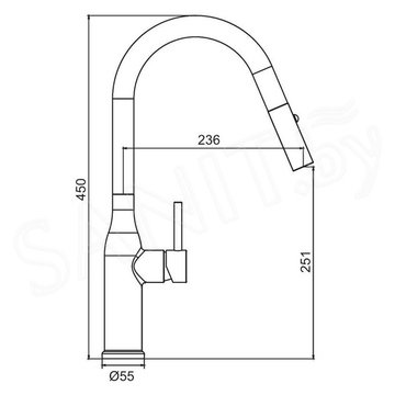 Смеситель для кухонной мойки Gappo G4398-43