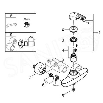 Смеситель для душа Grohe Eurostyle 33590LS3