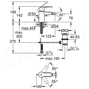 Смеситель для биде Grohe Eurostyle Cosmopolitan 33565002