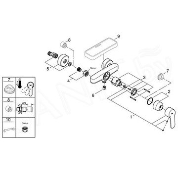 Смеситель для душа Grohe Eurostyle Cosmopolitan 33590002