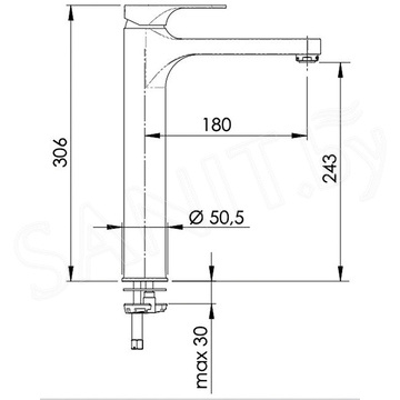 Смеситель для умывальника Remer Class Line L11LXL