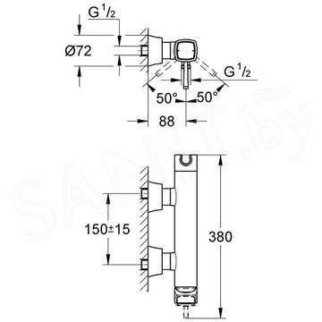 Смеситель для душа Grohe Grandera 23316000