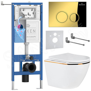 Комплект инсталляции 6 в 1 Roxen StounFix Dual Fresh 968092 с аромадозатором